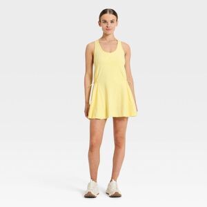 Open Box - JoyLab - Women's Washed Jersey Active Dress - JoyLab Yellow Yellow